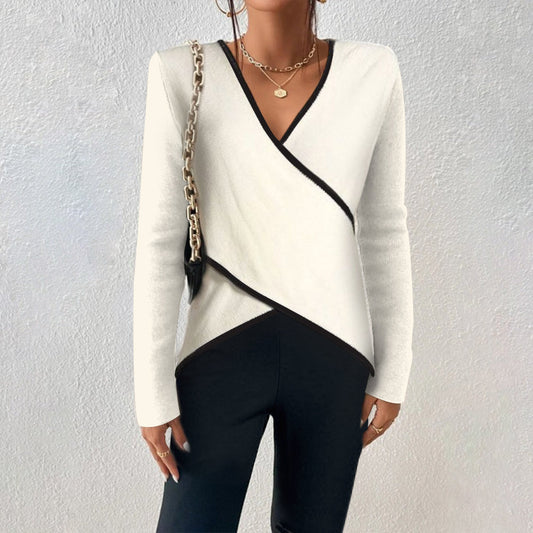 Amber™ - Elegante V-hals Trui